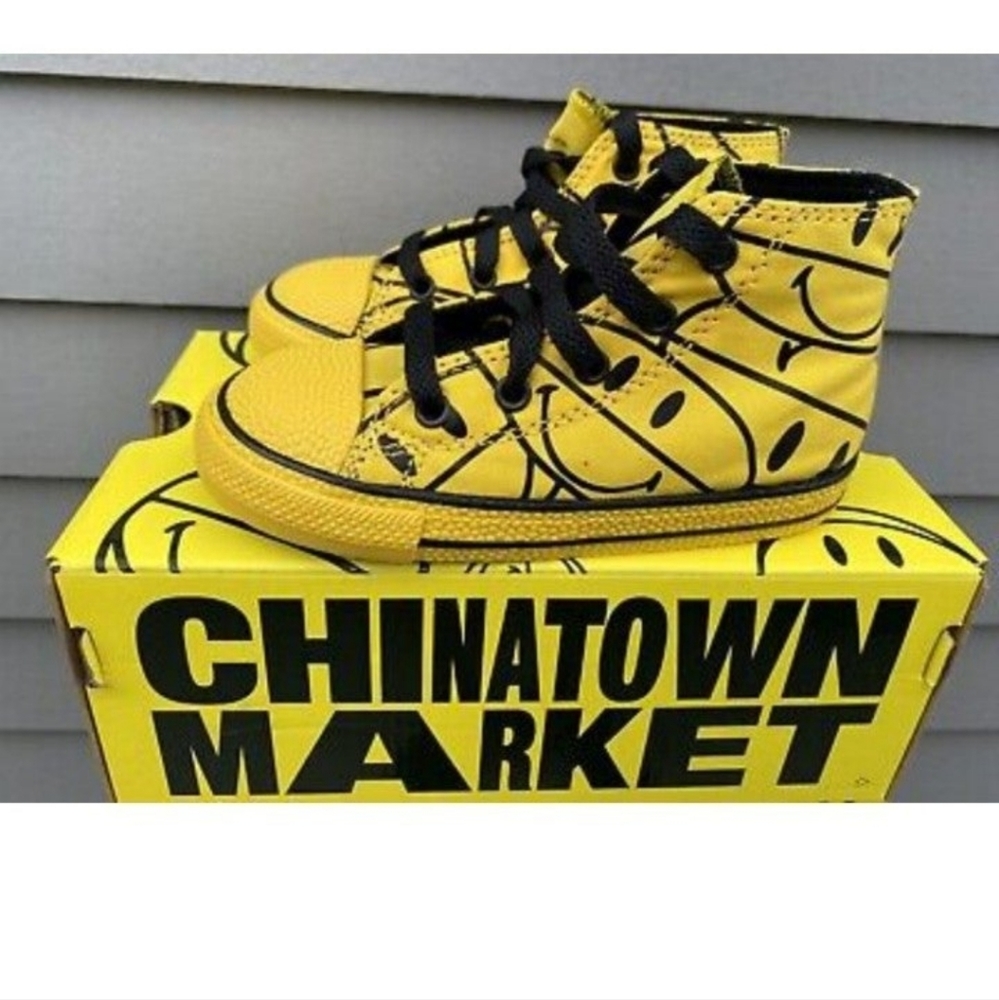 Smiley face converse (Chinatown market)